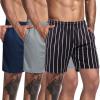 Black & White Stripe/Navy Blue/Grey