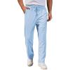 imageCOOFANDY Mens Casual Pants Waffle Knit Yoga Pants Lightweight Sweatpants Open Bottom Lounge TrousersSky Blue