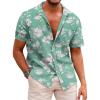 Light Green / White Floral
