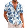 White / Blue Floral