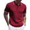Wine Red White Striped