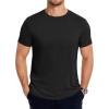 imageCOOFANDY Mens Short Sleeve TShirts Crew Neck Casual Summer T Shirts 13 Pack Basic Tee ShirtAblack 1pack