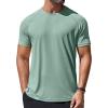 imageCOOFANDY Mens Swim Shirt Short Sleeve UPF 50 Sun Protection Shirt Rah Guard Athletic Quick Dry T ShirtsTeal