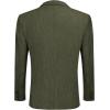 imageCOOFADNY Mens Casual Corduroy Blazer Classic Fit Two Button Sport Coat Fashion Notch Lapel Blazer JacketArmy Green