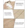 imageCOOFADNY Mens Casual Corduroy Blazer Classic Fit Two Button Sport Coat Fashion Notch Lapel Blazer JacketBeige