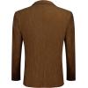 imageCOOFADNY Mens Casual Corduroy Blazer Classic Fit Two Button Sport Coat Fashion Notch Lapel Blazer JacketBrown