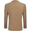 imageCOOFADNY Mens Casual Corduroy Blazer Classic Fit Two Button Sport Coat Fashion Notch Lapel Blazer JacketCoffee