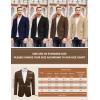 imageCOOFADNY Mens Casual Corduroy Blazer Classic Fit Two Button Sport Coat Fashion Notch Lapel Blazer JacketDark Gray