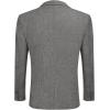 imageCOOFADNY Mens Casual Corduroy Blazer Classic Fit Two Button Sport Coat Fashion Notch Lapel Blazer JacketDark Gray
