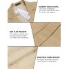 imageCOOFADNY Mens Casual Corduroy Blazer Classic Fit Two Button Sport Coat Fashion Notch Lapel Blazer JacketKhaki