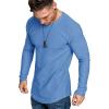 imageCOOFANDY Men 2 Pack Muscle Fitted T Shirt Gym Workout Athletic Long Sleeves TeeArmy GreenBlue