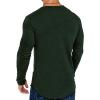 imageCOOFANDY Men 2 Pack Muscle Fitted T Shirt Gym Workout Athletic Long Sleeves TeeBlack and Dark Green