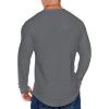 imageCOOFANDY Men 2 Pack Muscle Fitted T Shirt Gym Workout Athletic Long Sleeves TeeBlackGrey