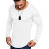 imageCOOFANDY Men 2 Pack Muscle Fitted T Shirt Gym Workout Athletic Long Sleeves TeeBlackWhite