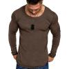 imageCOOFANDY Men 2 Pack Muscle Fitted T Shirt Gym Workout Athletic Long Sleeves TeeDark Gery and Brown