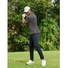 imageCOOFANDY Men Polo Shirts Short Sleeve Quick Drying Athletic Collared Golf Shirts Moisture Wicking TeesDark Grey
