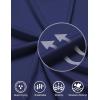 imageCOOFANDY Men Polo Shirts Short Sleeve Quick Drying Athletic Collared Golf Shirts Moisture Wicking TeesNavy Blue