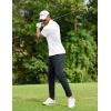 imageCOOFANDY Men Polo Shirts Short Sleeve Quick Drying Athletic Collared Golf Shirts Moisture Wicking TeesWhite