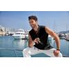 imageCOOFANDY Men Tank Top Cotton Linen Beach Sleeveless Shirt Lace Up Bohemian Hippie Renaissance Pirate Kilt Medieval TunicBlack