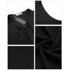imageCOOFANDY Men Tank Top Cotton Linen Beach Sleeveless Shirt Lace Up Bohemian Hippie Renaissance Pirate Kilt Medieval TunicBlack
