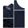 imageCOOFANDY Men Tank Top Cotton Linen Beach Sleeveless Shirt Lace Up Bohemian Hippie Renaissance Pirate Kilt Medieval TunicBlue