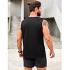 imageCOOFANDY Mens 2 Pack Muscle Sleeveless Shirt Dry Fit Workout Gym Tank TopsBlackArmy Green