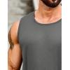 imageCOOFANDY Mens 2 Pack Muscle Sleeveless Shirt Dry Fit Workout Gym Tank TopsBlackDark Grey