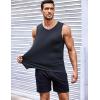 imageCOOFANDY Mens 2 Pack Muscle Sleeveless Shirt Dry Fit Workout Gym Tank TopsBlackNavy Blue