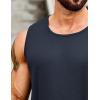 imageCOOFANDY Mens 2 Pack Muscle Sleeveless Shirt Dry Fit Workout Gym Tank TopsBlackNavy Blue