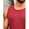 imageCOOFANDY Mens 2 Pack Muscle Sleeveless Shirt Dry Fit Workout Gym Tank TopsBlackRed