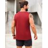 imageCOOFANDY Mens 2 Pack Muscle Sleeveless Shirt Dry Fit Workout Gym Tank TopsBlackRed