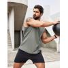 imageCOOFANDY Mens 2 Pack Muscle Sleeveless Shirt Dry Fit Workout Gym Tank TopsBlueLight Grey