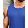 imageCOOFANDY Mens 2 Pack Muscle Sleeveless Shirt Dry Fit Workout Gym Tank TopsBlueLight Grey
