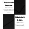 imageCOOFANDY Mens 2 Pack Muscle TShirt Stretch Long Sleeve Gym Workout Bodybuilding Training Tee Shirts Casual Hipster TopsAblackWhite