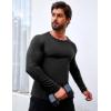 imageCOOFANDY Mens 2 Pack Muscle TShirt Stretch Long Sleeve Gym Workout Bodybuilding Training Tee Shirts Casual Hipster TopsBlack