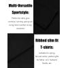 imageCOOFANDY Mens 2 Pack Muscle TShirt Stretch Long Sleeve Gym Workout Bodybuilding Training Tee Shirts Casual Hipster TopsBlack