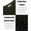 imageCOOFANDY Mens 2 Pack Muscle TShirt Stretch Long Sleeve Gym Workout Bodybuilding Training Tee Shirts Casual Hipster TopsBlackArmy Green