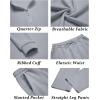 imageCOOFANDY Mens 2 Piece Tracksuit Set Polo Athletic Sweatsuit Quarter Zip Jogging Long Sleeve Casual Sports OutfitsLight Grey