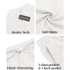imageCOOFANDY Mens 2 Pieces Linen Set Casual Henley Shirts Short Sleeve Beach Yoga Shorts Summer Pants Outfits01white