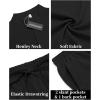 imageCOOFANDY Mens 2 Pieces Linen Set Casual Henley Shirts Short Sleeve Beach Yoga Shorts Summer Pants OutfitsBlack