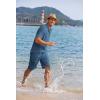 imageCOOFANDY Mens 2 Pieces Linen Set Casual Henley Shirts Short Sleeve Beach Yoga Shorts Summer Pants OutfitsDark Blue