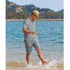 imageCOOFANDY Mens 2 Pieces Linen Set Casual Henley Shirts Short Sleeve Beach Yoga Shorts Summer Pants OutfitsGrey