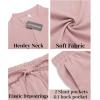 imageCOOFANDY Mens 2 Pieces Linen Set Casual Henley Shirts Short Sleeve Beach Yoga Shorts Summer Pants OutfitsPink
