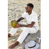 imageCOOFANDY Mens 2 Pieces Set Short Sleeve Casual Henley Shirts Beach Yoga Pants Summer Beach OutfitAll White