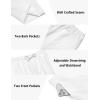 imageCOOFANDY Mens 2 Pieces Set Short Sleeve Casual Henley Shirts Beach Yoga Pants Summer Beach OutfitAll White