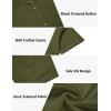 imageCOOFANDY Mens 2 Pieces Set Short Sleeve Casual Henley Shirts Beach Yoga Pants Summer Beach OutfitArmy Green