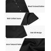 imageCOOFANDY Mens 2 Pieces Set Short Sleeve Casual Henley Shirts Beach Yoga Pants Summer Beach OutfitBlack