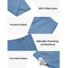 imageCOOFANDY Mens 2 Pieces Set Short Sleeve Casual Henley Shirts Beach Yoga Pants Summer Beach OutfitBlue