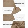 imageCOOFANDY Mens 2 Pieces Set Short Sleeve Casual Henley Shirts Beach Yoga Pants Summer Beach OutfitKhaki