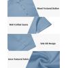 imageCOOFANDY Mens 2 Pieces Set Short Sleeve Casual Henley Shirts Beach Yoga Pants Summer Beach OutfitLight Blue